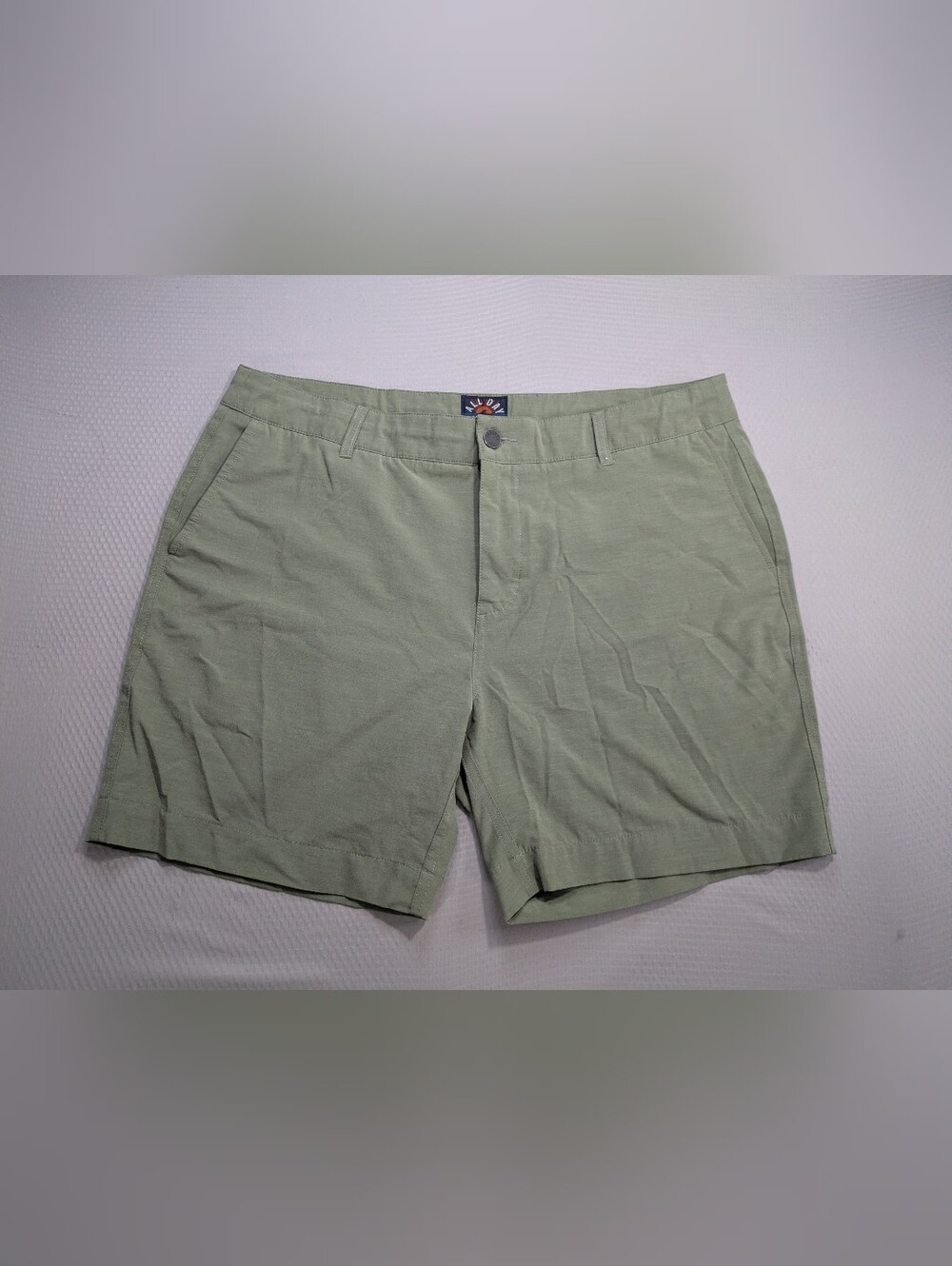 Faherty Shorts Mens 36 Green All Day Hybrid Quick Dry Stretch Drawstring MSC0013